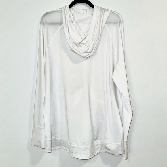 Athleta White Zip Up Athletic Hoodie Size 2X - Picture 5 of 7